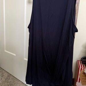 Maurices Navy Blue Knot Front Tank